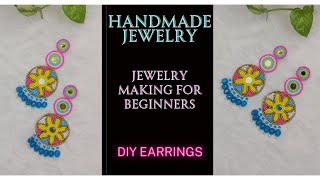 DIY EARRINGS | handmade earrings | handmade jewellery | 5 minute crafts #diy #craft #trending #viral