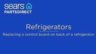 How to replace an electronic control board on the back of a refrigerator