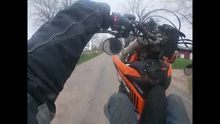 KTM 500 DECENT WHEELIE