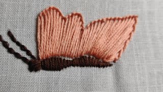 Hand Embroidery Design/butterfly 🦋 design/#gopifashion143 #handembroiderybeginners