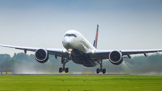 Delta Airlines Airbus A350 || Landing and Takeoff at AMS [Plane Of The Day]