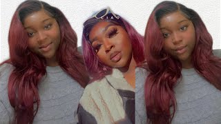 Under $55 Janet Collection Kendall Wig || It’s Giving Human Hair|| Color  OET1B/VELVET PURPLE