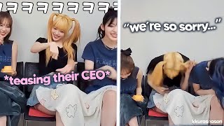 Le sserafim apologized to their CEO during live.. (ft. Chaewon being so done with her viral mistake)