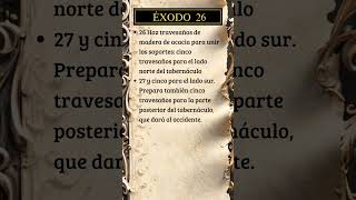 Éxodo 26, 26-27 #dios #biblia #versiculodeldia