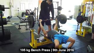 105 kg Bench | 9th June 2016