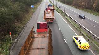 3 Bridge sections are transported overland from Albania to Leeds