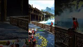 People Think Kratos Can't Lift Bridge 🪓God Of War Ragnarök #shorts #godofwarragnarok