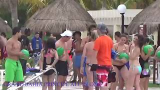 Grand Bahia Principe Coba, Main Pool. 2/2 and the red drink.