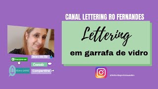 Lettering na garrafa de vidro… Vem comigoooo