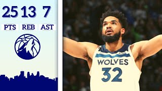 Karl Anthony Towns | Full Game Highlights | Wolves v Knicks | 7th November 2022