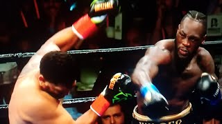 Deontay Wilder first round decapitation of Dominic breazeale