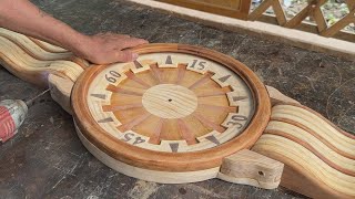 Man Turns Scraps Of Wood Into Amazing Works // Makes Giant Wristwatches With Exquisite Details