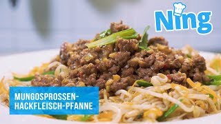 Resteverwertung deluxe: Mungosprossen-Hackfleisch-Pfanne