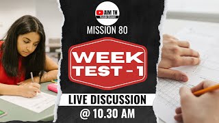 Mission 80 | TNPSC Group 2A Mains | Week Test - 1 | Live Discussion