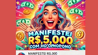 "✨ Como Manifestei R$5.000 Usando Ho'oponopono! – Técnica Simples para Atrair Dinheiro 💸"