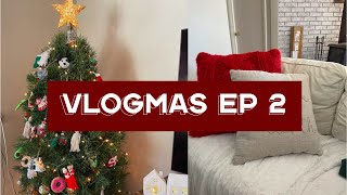 New Christmas Decor + Making a Wreath! | VLOGMAS Ep 2