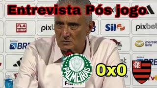 Entrevista pós jogo do Técnico Tite. Palmeira 0x0 Flamengo. @acimadtrubronegro#react