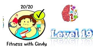 Brain test 2 fitness with Cindy level 19 solution. ❤️ #shorts