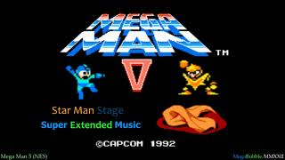 Mega Man 5 (NES) - Star Man Stage Music (Extended)