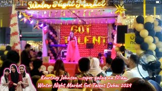 FIL-AM Kourtney Johnson galing din ng performance Winter Night Market Got Talent Dubai