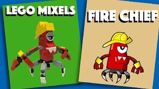 LEGO Mixels -  Fire Chief - Stop Motion Build (How to Build)