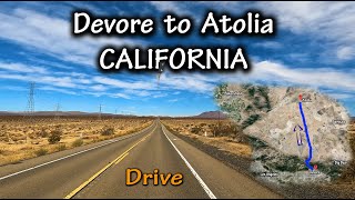 Drive from Devore to Atolia CA in 4K