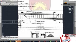 Structural Detailing by autocad  step by step #