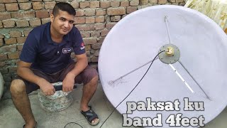 Paksat ku band setting 4 feet dish|paksat 38e|gold paksat