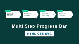 Multi Step Progress Bar Using HTML CSS and SVG