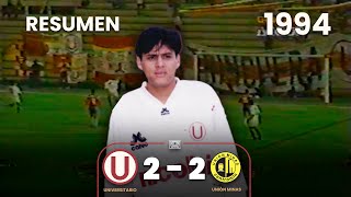 Universitario 2-2 Unión Minas | Año 1994 | Resumen ⚽🎞