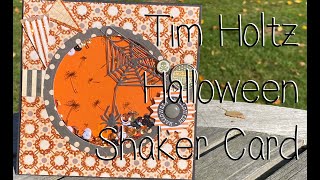 Tim Holtz Halloween Shaker Card