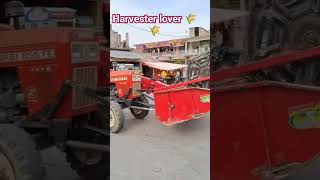 tractor back combine harvester।। Swaraj tractor combine harvester।। @GSmodifiedTractorclub 🌾🌾🌾❤️❤️