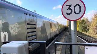 Chiltern railway arrives at Leamington Spa station October 24