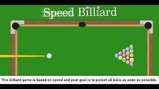 Speed Billiard - Unity Project