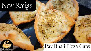 Ekdum New Recipe Aapke liye/ Pav Bhaji Pizza Cups - Specially for kids 😃🤩