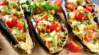 Stuffed eggplant recipe|Eggplant and minced meat