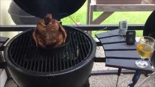 Kamado Grill Beer Can Chicken and Gravy