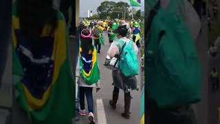 Terroristas bolsonaristas invadem e depredam Congresso, Planalto e STF.#shorts