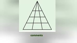 How many triangles are you making in the picture? #iq #braintest #illusion