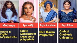 Education qualifications of Popular YORUBA movie actresses, Yoruba movie 2024