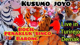 Barongan kusumo joyo !! Setan barong di pangan Barongsai _ Live Turi rejo Demak