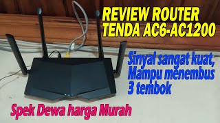 Review Tenda AC6-AC1200 | Test kecepatan sinyal dari jarak 20 meter