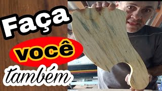 Como fazer tábua de carne fácil( renda extra fácil e rápida) diy faça você mesmo #woodworking