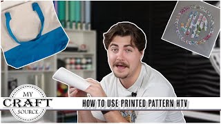 HOW TO USE PRINTED PATTERN HTV | My Craft Source | StarCraft SOLO | TTD EasyMask