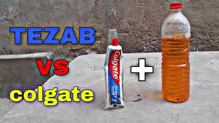 TEZAB vs COLGATE 👈 |  तेजाब और कोलगेट गजब धमाका😱 | mr desi experiments