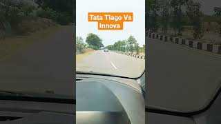 Tata Tiago Overtaking Innova \\Tiago Vs Innova  #tiago#innova#tata#toyota#youtubeshorts#shorts#reels