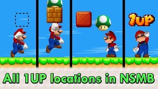 All 1UP Locations in New Super Mario Bros DS