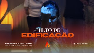 21.08.2024 - 19H30 | Culto de Edificação | Carisma Sede Ao vivo