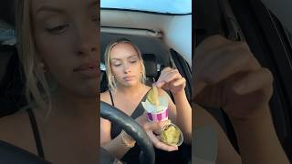 Trying pickles with icecream #ytshorts #trending