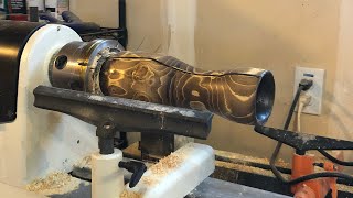 Woodturning - unknown scrap log to vase